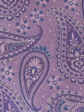 Canali Purple Paisley Silk Necktie